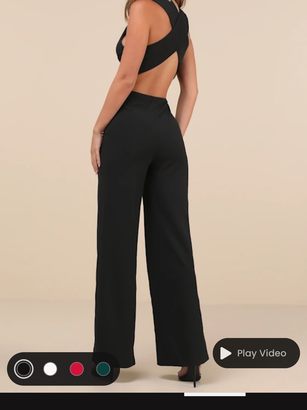 Thinking Out Loud Black Backless Jumpsuit LuLus Small